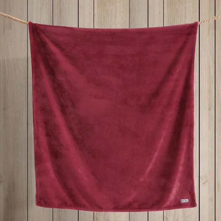 Eddie Bauer Eddie Bauer Ultra Lux Plush Solid Throw Blankets