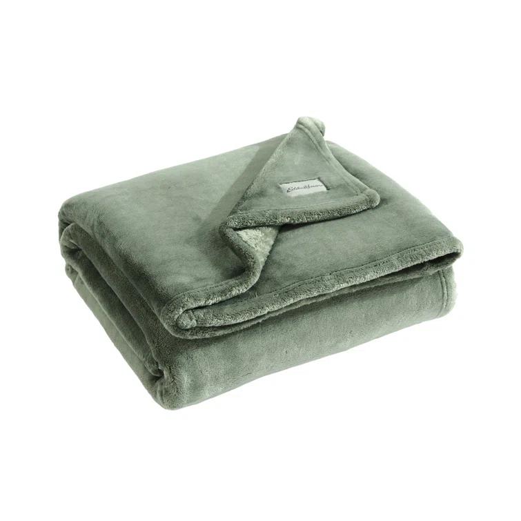 Eddie Bauer Eddie Bauer Ultra Lux Plush Solid Throw Blankets