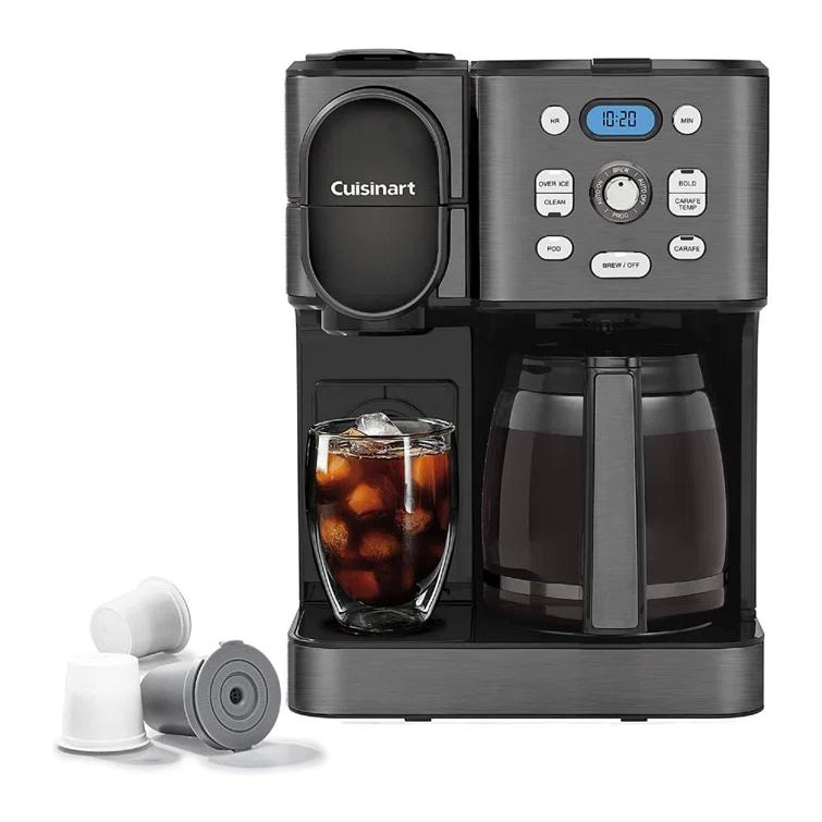 Cuisinart ® Coffee Center ® Black Stainless Steel 12-Cup Coffee Maker and Single Brewer