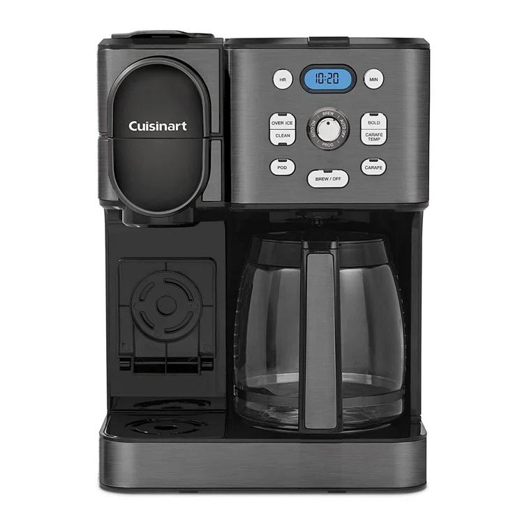 Cuisinart ® Coffee Center ® Black Stainless Steel 12-Cup Coffee Maker and Single Brewer