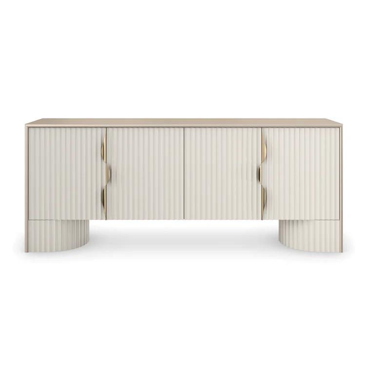 Caracole Classic Corinthian 80'' Solid Wood Sideboard
