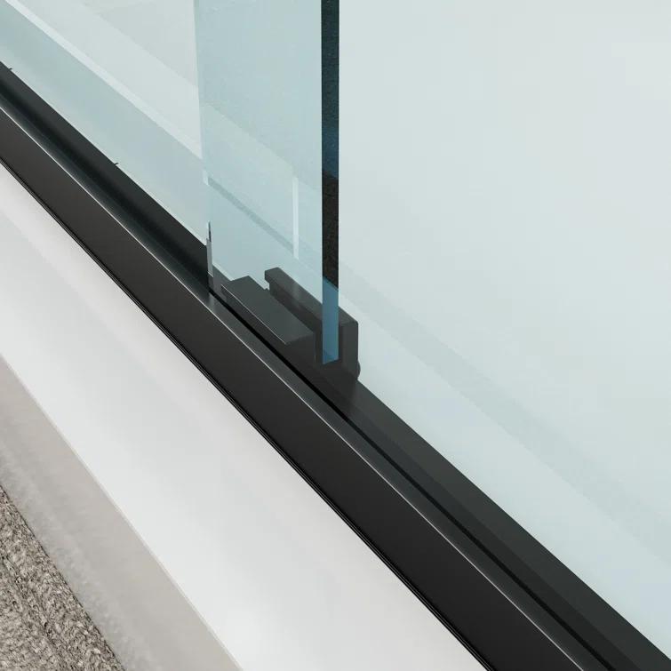 55" - 59" W x 72" H Double Sliding Semi-Frameless Shower Door