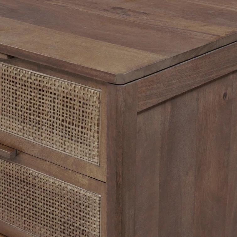 Nellie 3 - Drawer Cane Chest