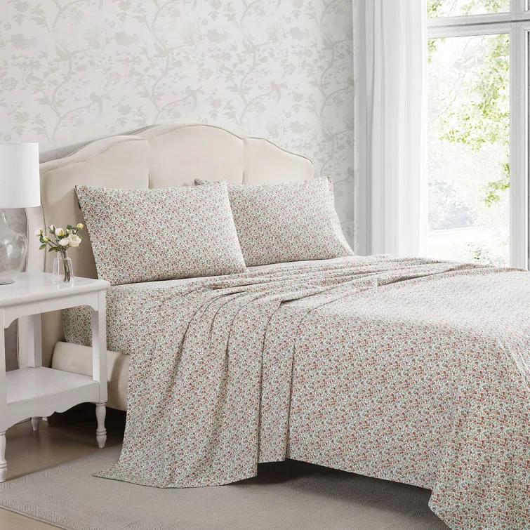 Laura Ashley Laura Ashley Printed Cotton Percale Sheet Set