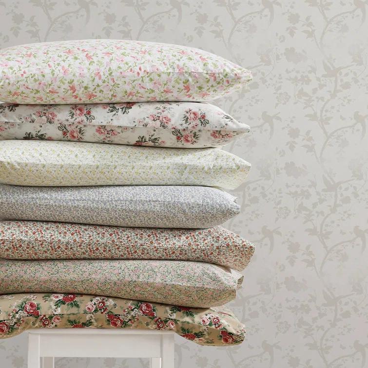 Laura Ashley Laura Ashley Printed Cotton Percale Sheet Set