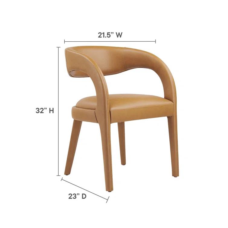 Modway Modway Pinnacle Vegan Leather Dining Chair (Set of 2)