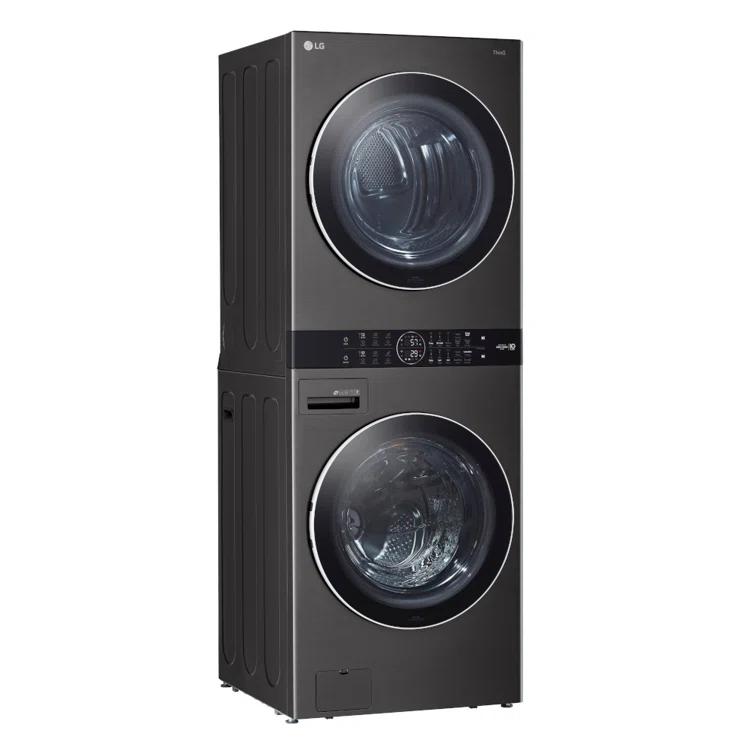 LG Single Unit Front Load WashTower with Center Control 4.5 cu. ft. Washer and 7.4 cu. ft. Gas Dryer