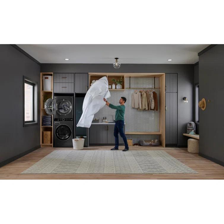 LG Single Unit Front Load WashTower with Center Control 4.5 cu. ft. Washer and 7.4 cu. ft. Gas Dryer