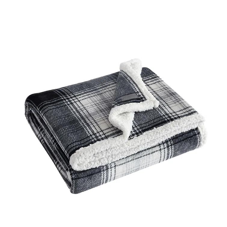 Eddie Bauer Eddie Bauer Printed Plush Fleece/Sherpa Throw Blankets