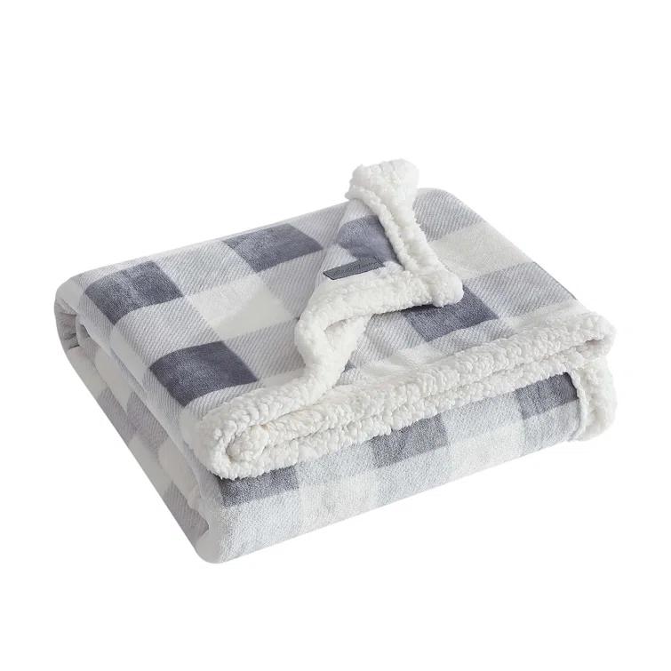 Eddie Bauer Eddie Bauer Printed Plush Fleece/Sherpa Throw Blankets