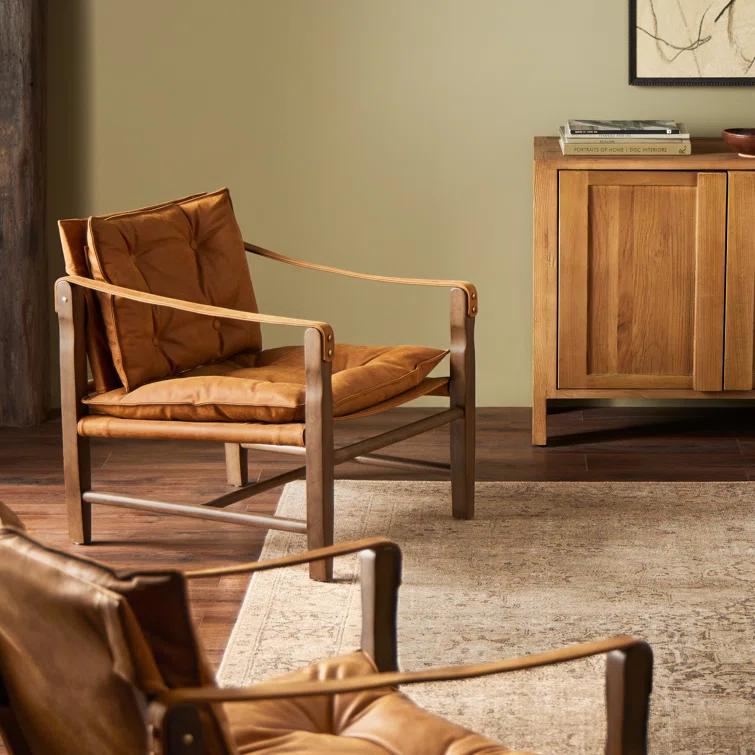 Caruso Accent Chair - Cognac Leather