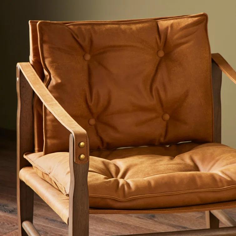 Caruso Accent Chair - Cognac Leather