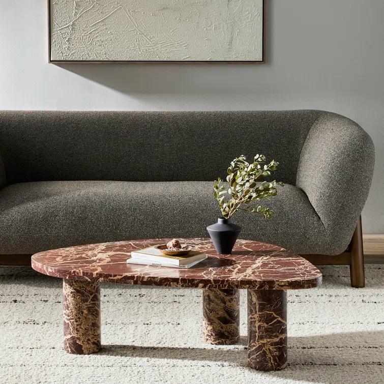 Mariano Coffee Table - Merlot Marble / Large