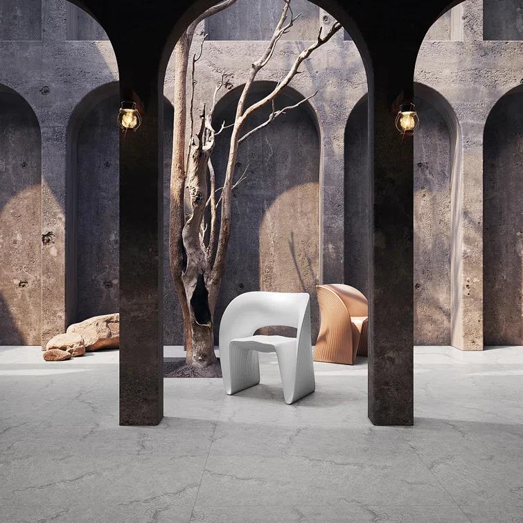 23.62in. x 47.24in. Matte Limestone Look Porcelain Floor and Wall Tile (15.49 Sq. Ft./Case)
