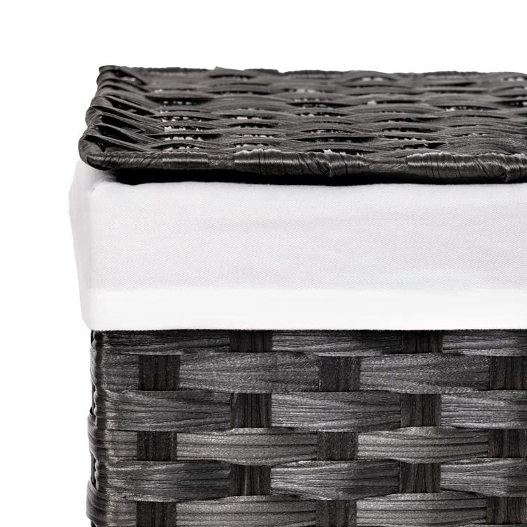 Handwoven Rectangle Laundry Hamper