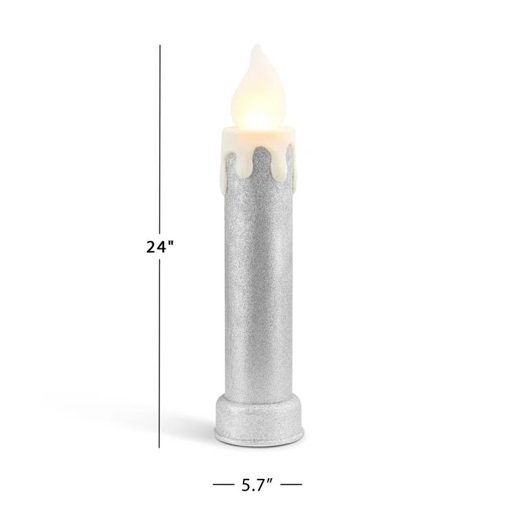 Mr. Christmas Outdoor 24" Blow Mold Candles (Set of 2)