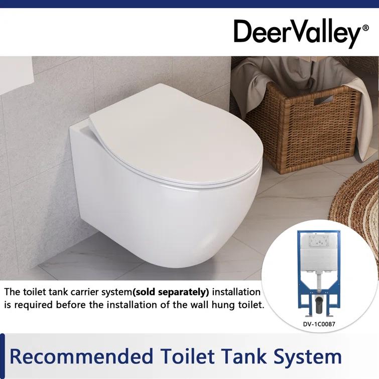 Liberty 1.6 GPF Elongated Wall Hung Toilets (Seat Included)