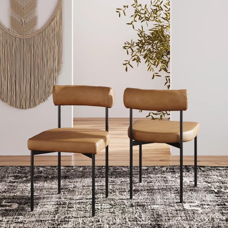 Dahlia 18'' H Upholstered Metal Side Chair