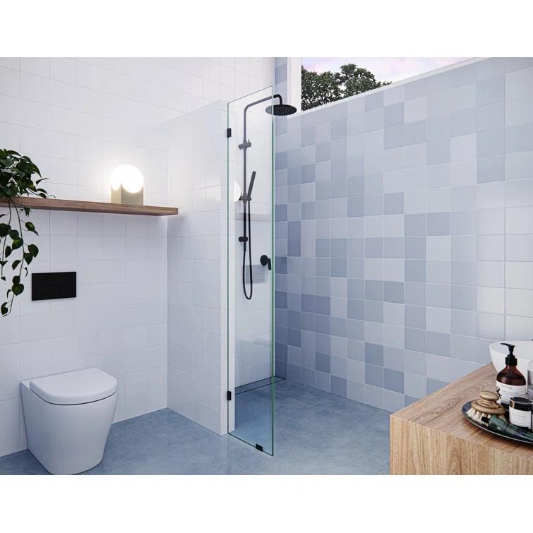 Vela 10.5 in. x 78 in. Fully Frameless Single Fixed Shower Panel