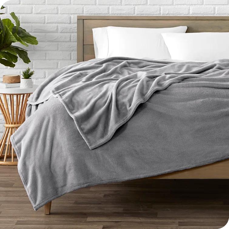 Bare Home Bare Home Microplush Fleece Blanket - Fuzzy, Warm, Bed/Throw Blanket