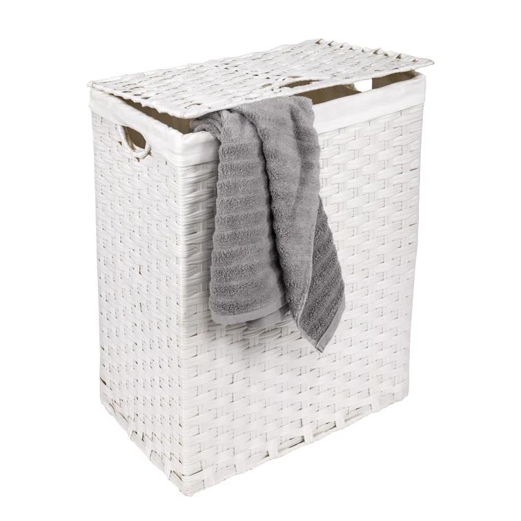 Handwoven Rectangle Laundry Hamper