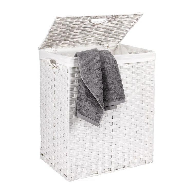 Handwoven Rectangle Laundry Hamper