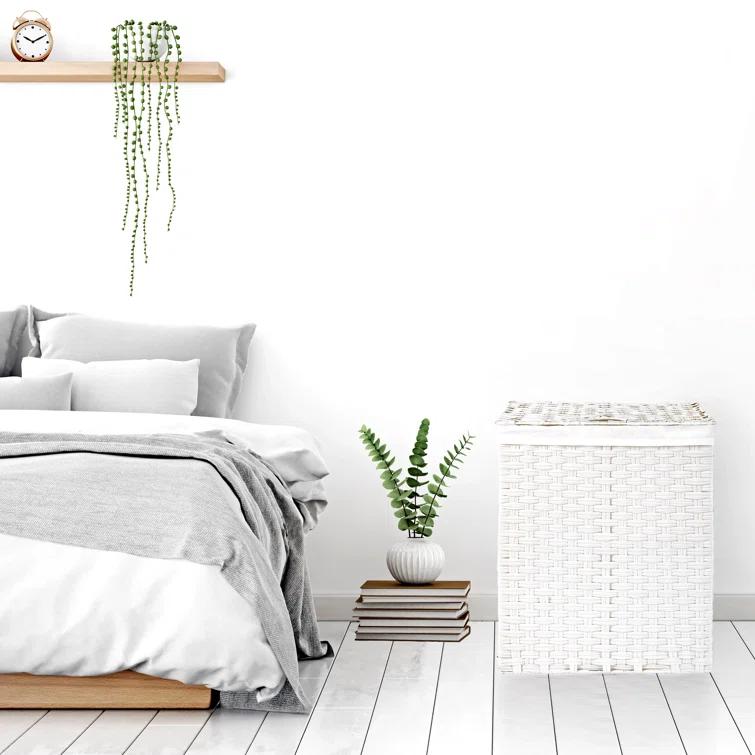 Handwoven Rectangle Laundry Hamper