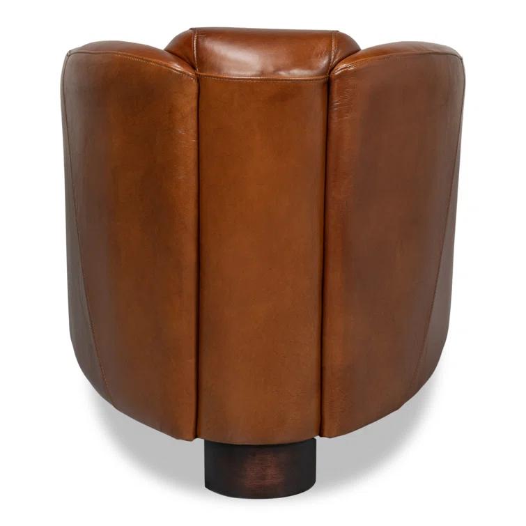 Sarreid Ltd Mandy Leather Armchair