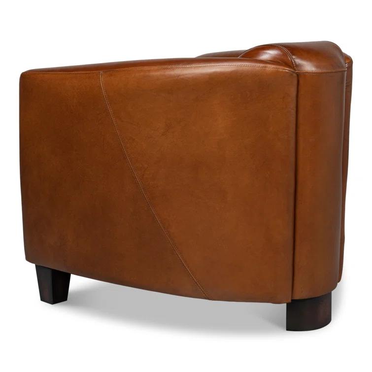Sarreid Ltd Mandy Leather Armchair