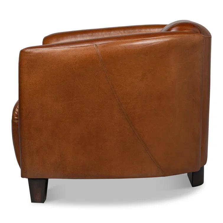 Sarreid Ltd Mandy Leather Armchair