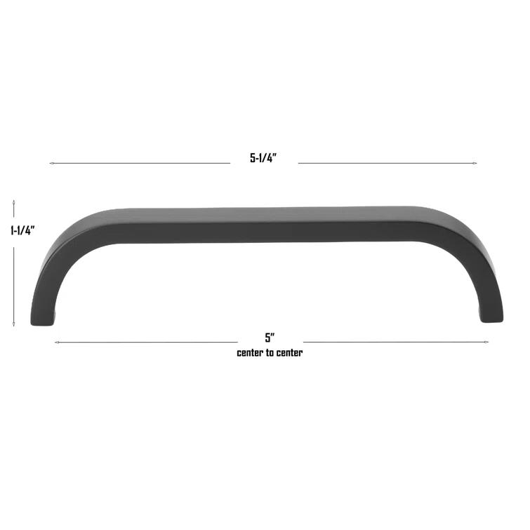 Giana Collection 5-1/16" Center to Center Curved Bar Pull