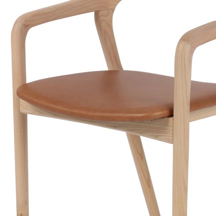 Kayla Leather Dining Armchair