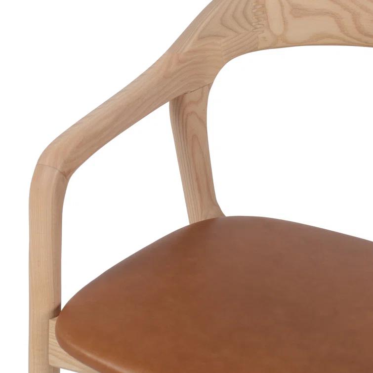 Kayla Leather Dining Armchair