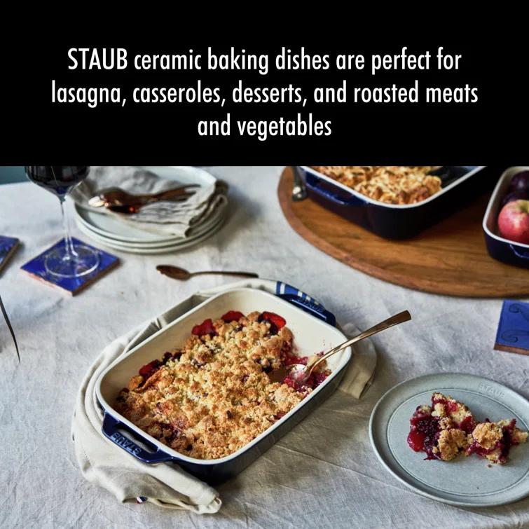Staub ® Dark Blue 2-Piece Rectangular Baker Set