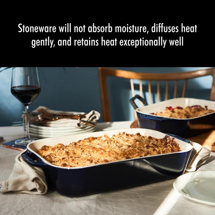 Staub ® Dark Blue 2-Piece Rectangular Baker Set