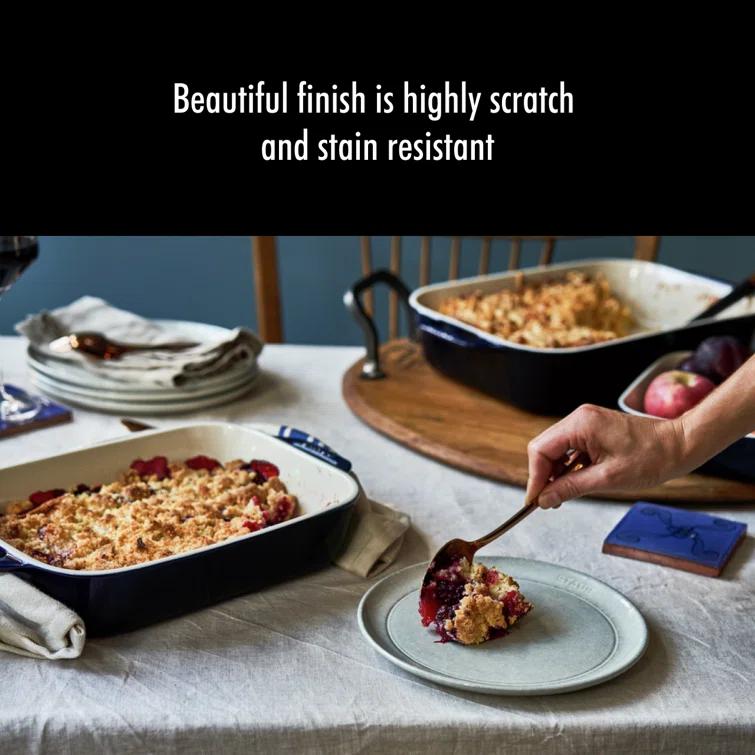 Staub ® Dark Blue 2-Piece Rectangular Baker Set