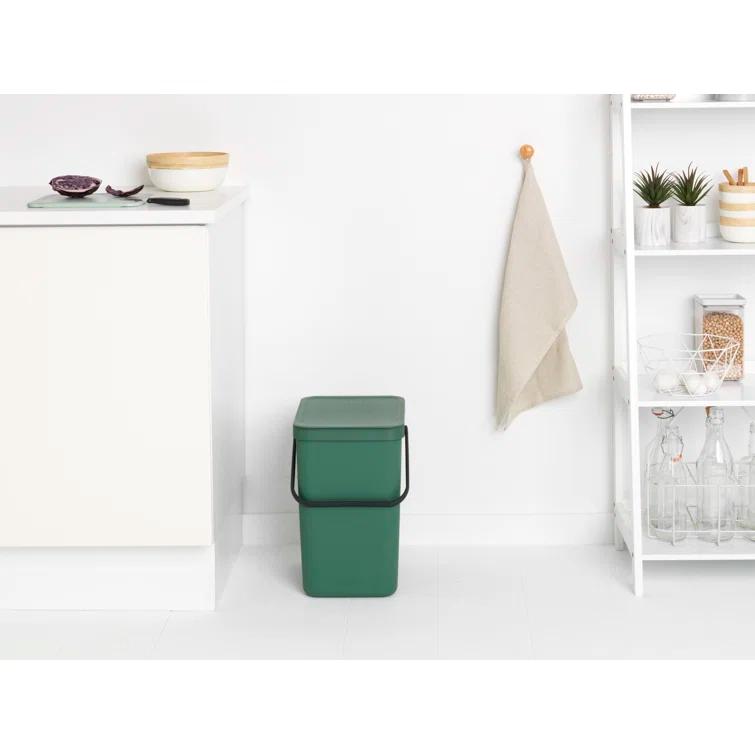 Brabantia Sort & Go Plastic Recycling Bin, 6.6 Gallon