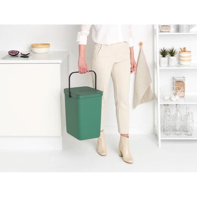 Brabantia Sort & Go Plastic Recycling Bin, 6.6 Gallon