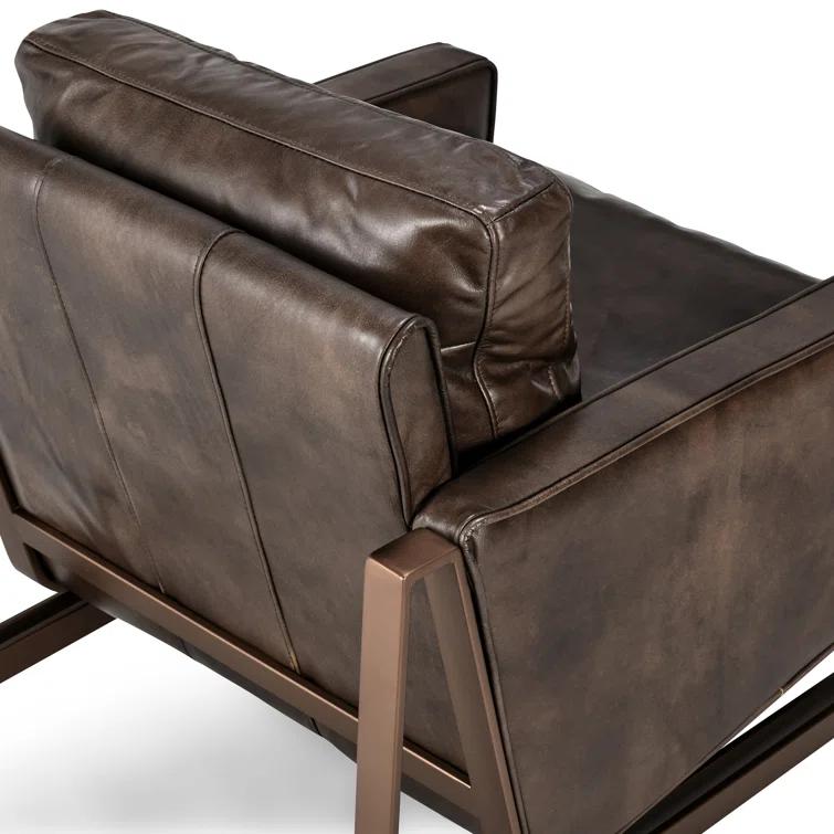 Classic Home Chad Leather Armchair & Reviews | Wayfair