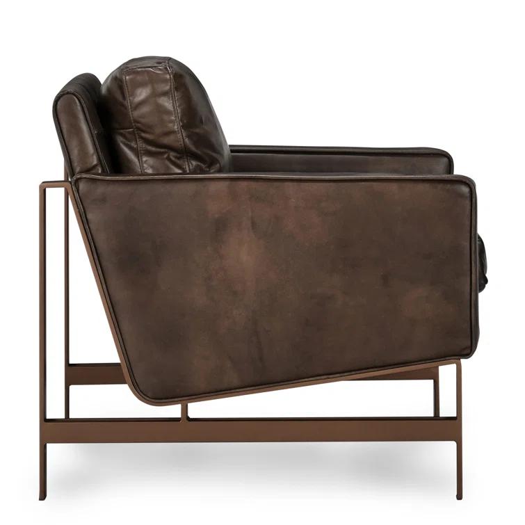 Classic Home Chad Leather Armchair & Reviews | Wayfair