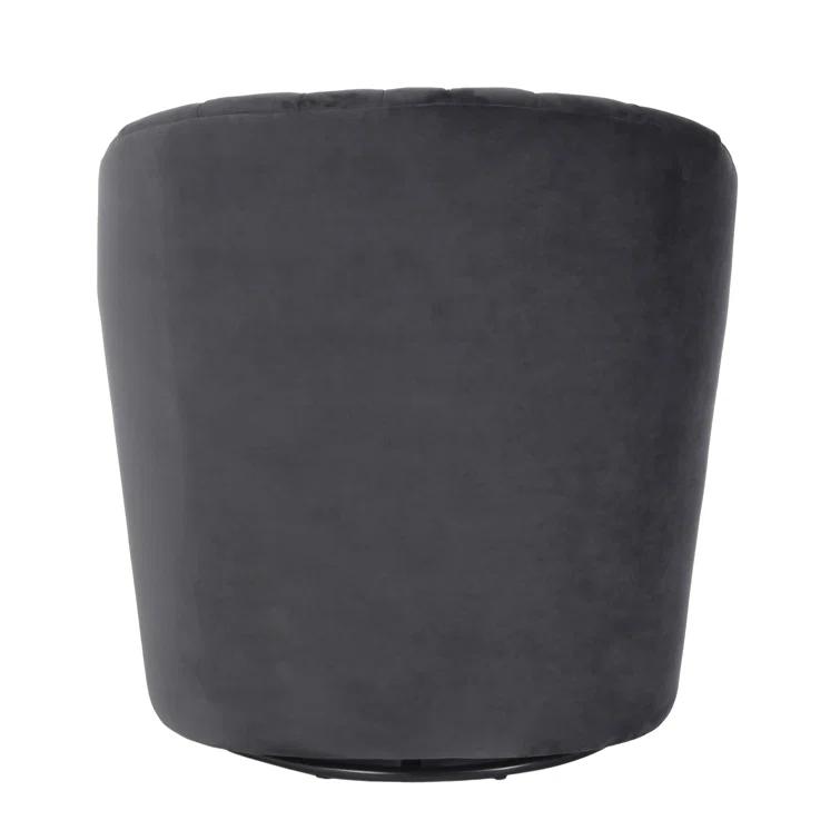 Upholstered Swivel Barrel Chair