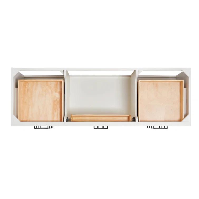 Ariel T066s-Bc Hepburn 66" Single Free Standing Vanity Cabinet Only - White