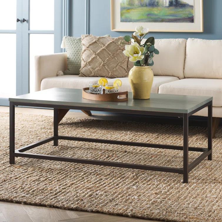 Auton Solid Wood Top Coffee Table