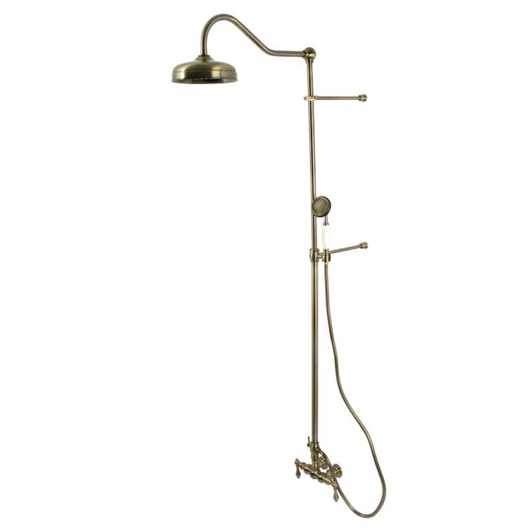 Kingston Brass Kingston Brass Vintage Tub Wall Mount Rain Drop Shower System with Hand Shower CCK6173