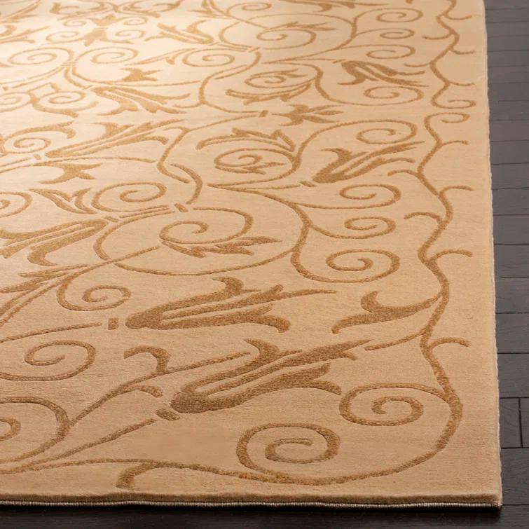 Safavieh Tibetan Hand Knotted Silk & Wool Pile Floral Rug
