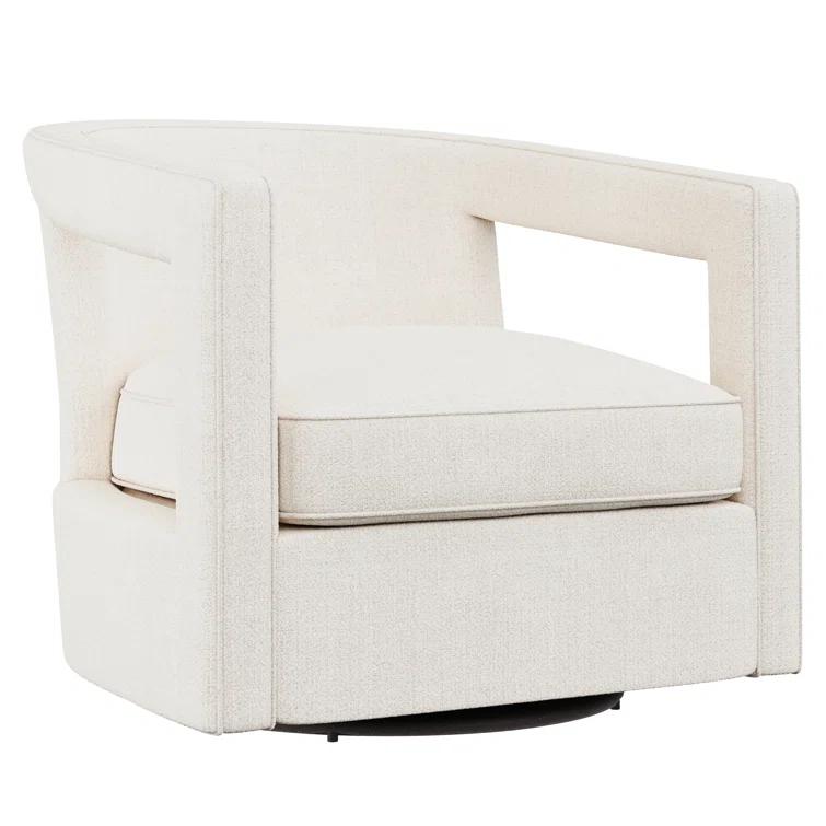 Alana Upholstered Swivel Barrel Chair