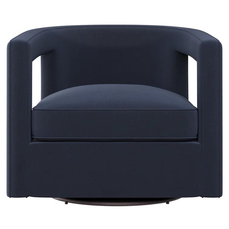 Alana Upholstered Swivel Barrel Chair