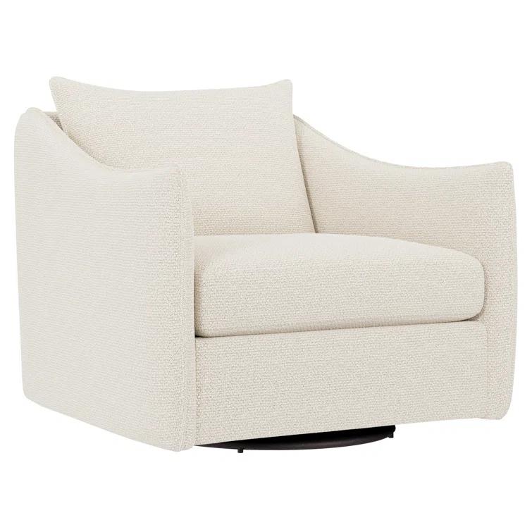 Joli Upholstered Swivel Armchair