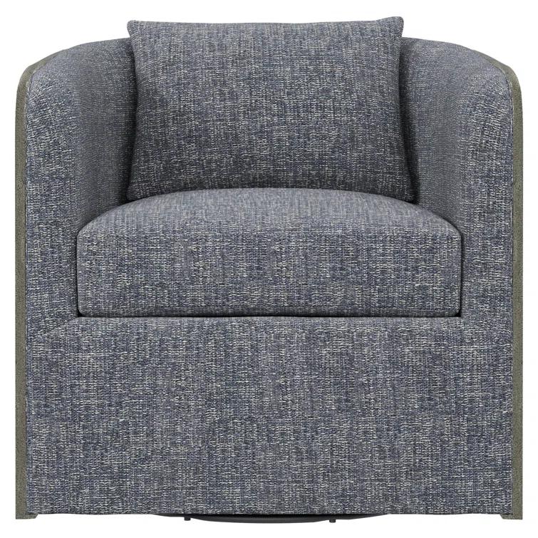 Eliot Upholstered Swivel Barrel Chair