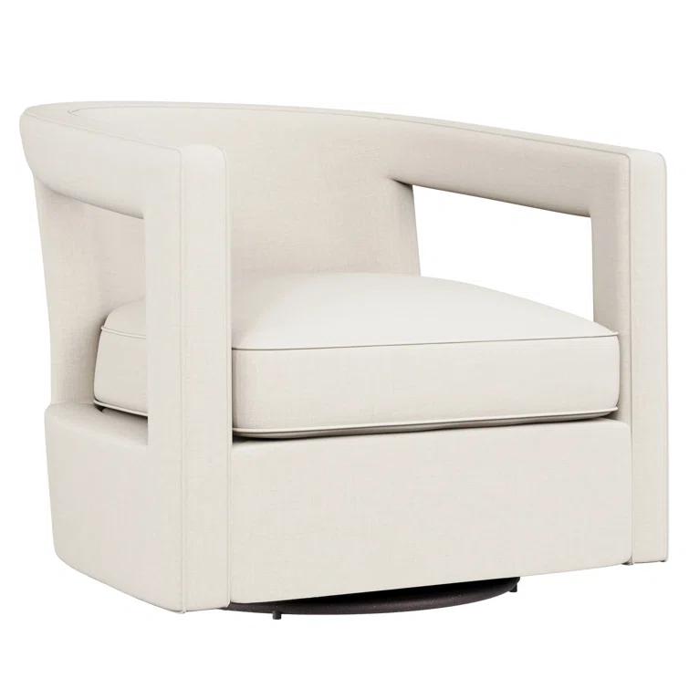 Alana Upholstered Swivel Barrel Chair